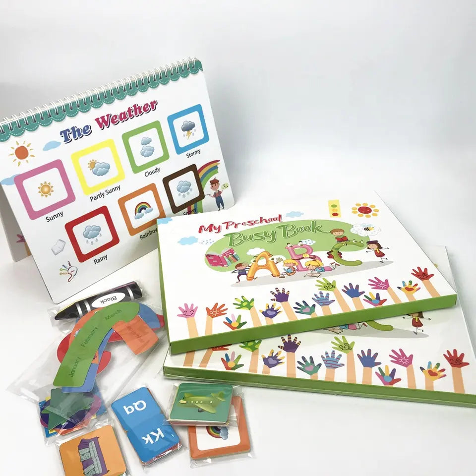 Busy Book Kids Montessori Educational Early  Self Learn Holiday