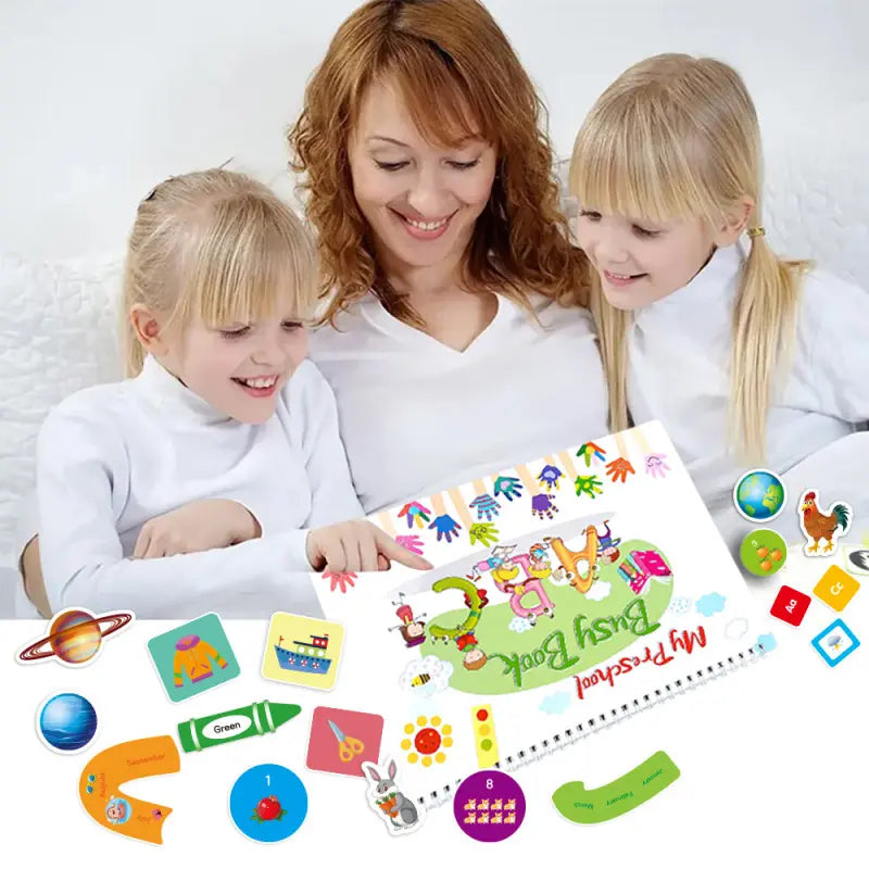 Busy Book Kids Montessori Educational Early  Self Learn Holiday