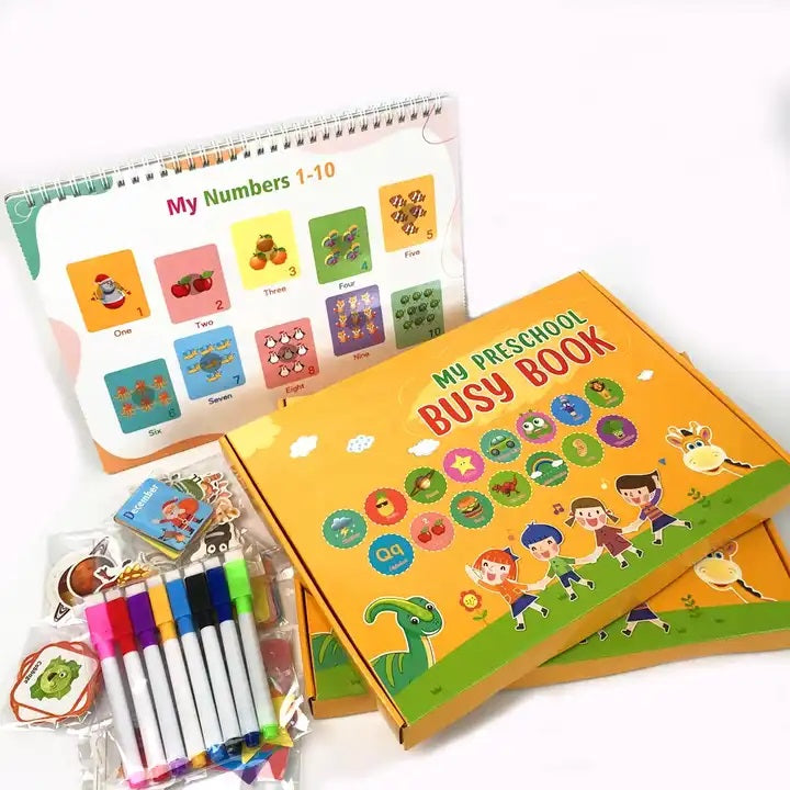 Busy Book Kids Montessori Educational Early  Self Learn Holiday