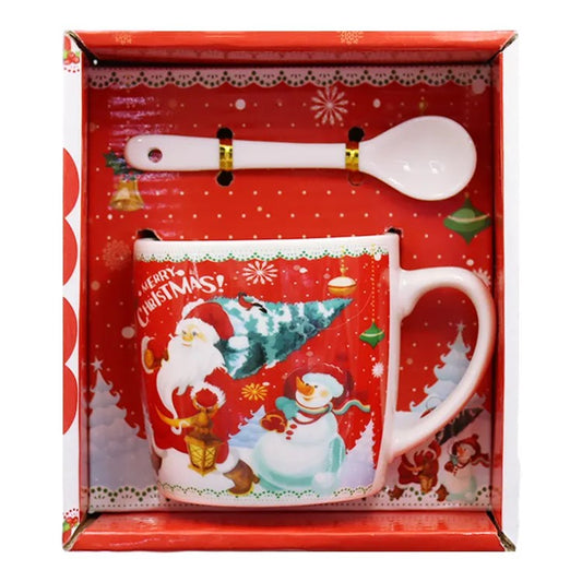 Christmas Coffee Cup Mug   With Gift Box Holiday Seasonal