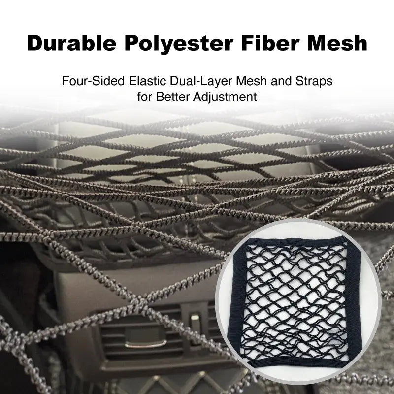 Car Net Barrier  with stretchable storage bag for safety driving Holiday